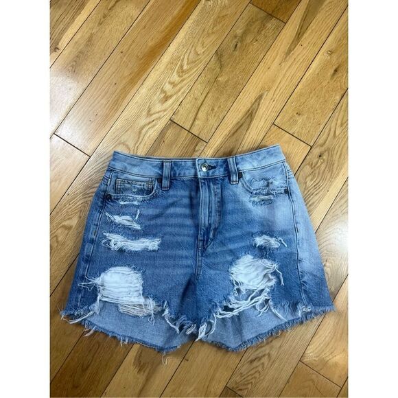 American Eagle Womens Mom Shorts Size 0 - Picture 1 of 3